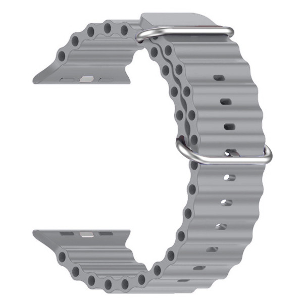 Фото - Ремінець для смарт-годинника Armorstandart Ocean Band for Apple Watch 49/46/45/44/42 (Series 1-3) Cloudy Grey (ARM85141)