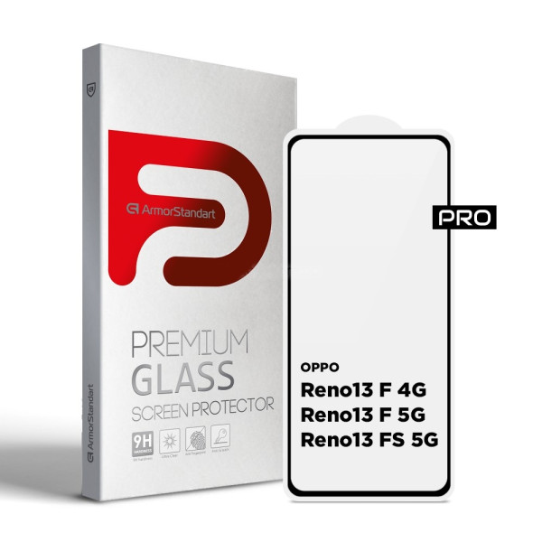 Фото - Защитное стекло для смартфона Armorstandart Pro for OPPO Reno13 F 4G/Reno13 F 5G/Reno13 FS 5G Black (ARM82922)