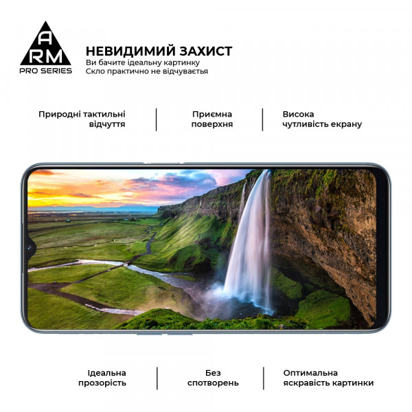 Фото - Захисне скло для смартфону Armorstandart Pro for Oppo A16 Black (ARM61019)