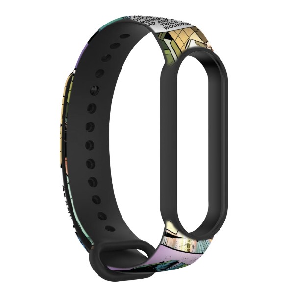 Фото - Ремешок для фитнес-браслета Armorstandart Superhero for Xiaomi Mi Band 7/6/5 Wolverine comix Black (ARM59265)