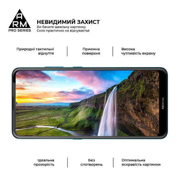 Фото - Защитное стекло для смартфона Armorstandart Pro for Nokia 2.4 Black (ARM59579)