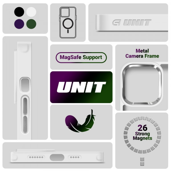 Фото - Чохол для смартфону
 Armorstandart Unit MagSafe for Apple iPhone 13 Pro Matte Clear Silver (ARM70463)