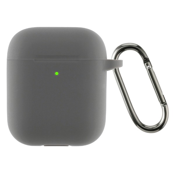Фото - Чохол для навушників Armorstandart Ultrathin Silicone Case With Hook for Apple AirPods 2 Advanced Ash (ARM59677)