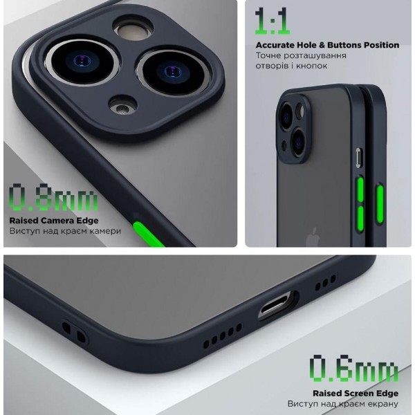 Фото - Чохол для смартфону Armorstandart Frosted Matte for Xiaomi Redmi 12C Navy Blue (ARM66747)