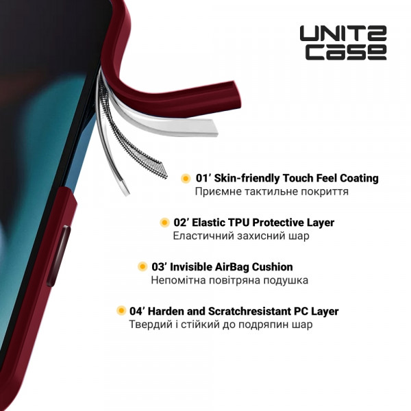 Фото - Чохол для смартфону Armorstandart UNIT2 for Apple iPhone 15 Plus Marsala (ARM69978)