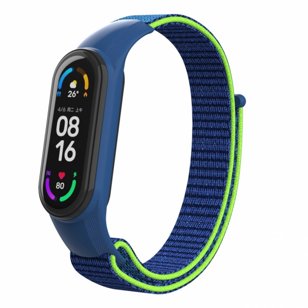 Фото - Ремешок для фитнес-браслета Armorstandart for Xiaomi Mi Band 7/6/5/4 Blue / Green (ARM67844)
