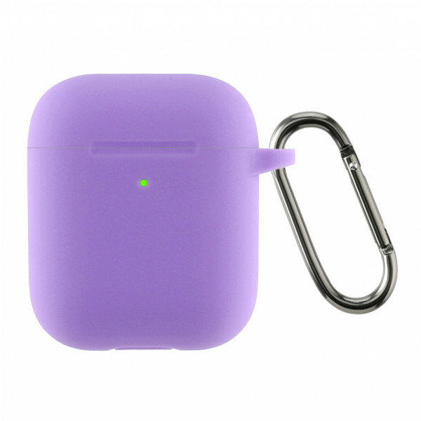 Фото - Чохол для навушників Armorstandart Ultrathin Silicone Case With Hook for Apple AirPods 2 Purple (ARM59690)