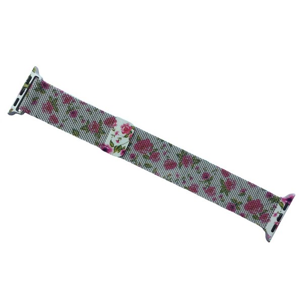 Фото - Ремешок для смарт-часов ArmorStandart Milanese Loop for Apple Watch 42 (Series 11-10)/41/40/38 Flowers Red Lily (ARM52963)