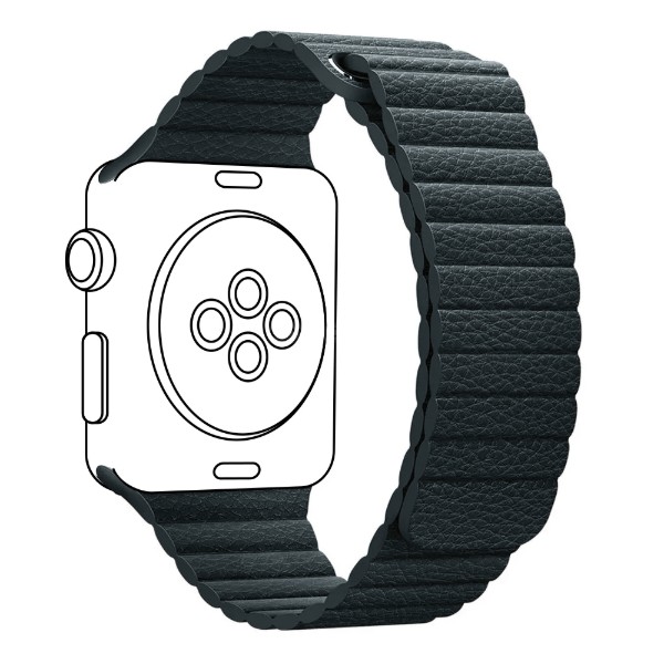 Фото - Ремешок для смарт-часов Armorstandart Leather Loop for Apple Watch 42/44/45/49mm Midnight Blue (ARM57840)