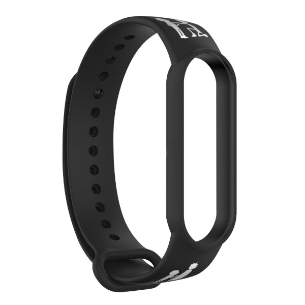 Фото - Ремінець для фітнес-браслету Armorstandart RM for Xiaomi Mi Band 7/6/5 Siluet Black (ARM59270)