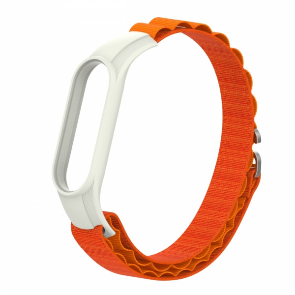 Фото - Ремінець для фітнес-браслету Armorstandart AlpinaStyle Band for Xiaomi Mi Band 7/6/5/4 Orange (ARM64989)