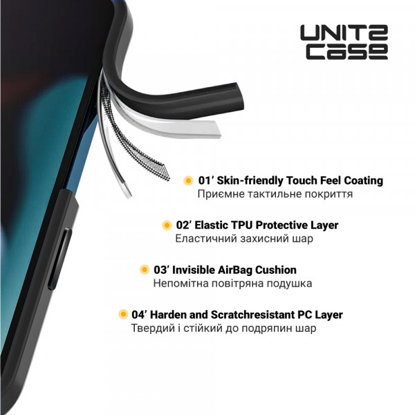 Фото - Чохол для смартфону Armorstandart UNIT2 for Apple iPhone 15 Plus Black (ARM69972)