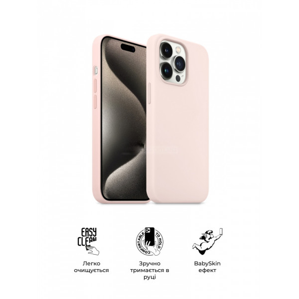 Фото - Чохол для смартфону Armorstandart ICON2 MagSafe for Apple iPhone 15 Pro Light Pink (ARM72747)