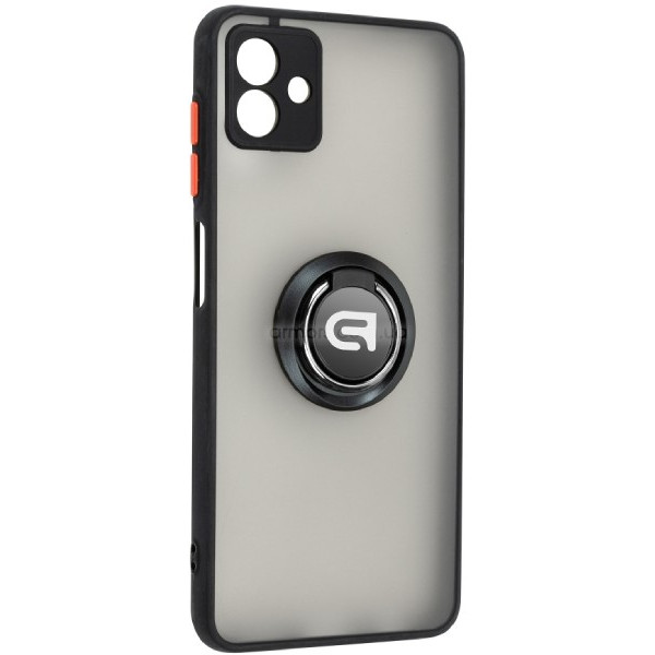 Фото - Чохол для смартфону Armorstandart Frosted Matte Ring for Samsung A04 (A045) Black (ARM68342)