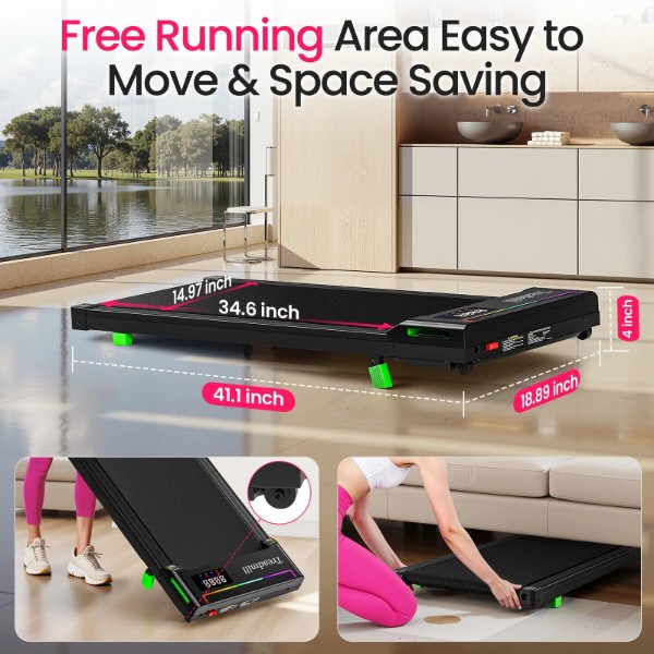 Фото - Бігова доріжка AKLUER P03B Walking Pad з пультом керування