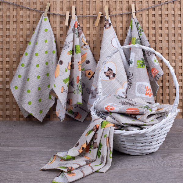 Фото - Набір рушників Biltex вафельних Garden 34х60 4 шт. (2000998979881)