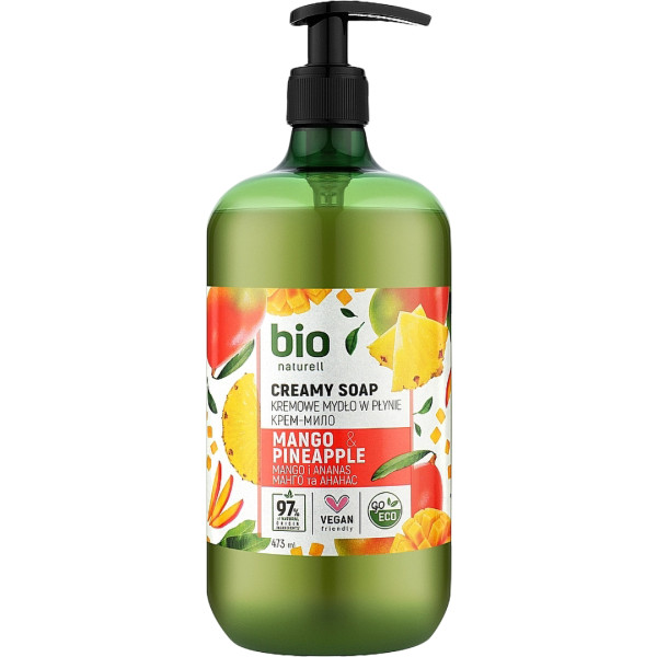 Фото - Рідке мило для рук Bio Naturell манго та ананас 473 мл (4820168434235) Фото - Рідке мило для рук Bio Naturell манго та ананас 473 мл (4820168434235)