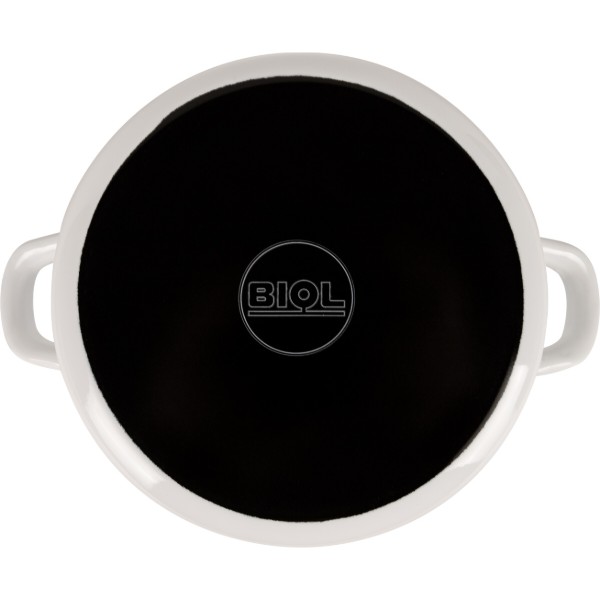 Фото - Кастрюля Biol CE22V2 4,6 л вышиванка красно-черная