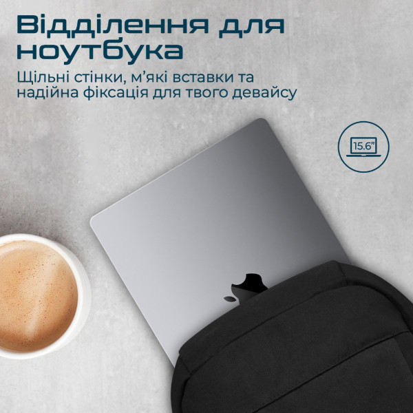 Фото - Рюкзак для ноутбука Promate Birger.Black