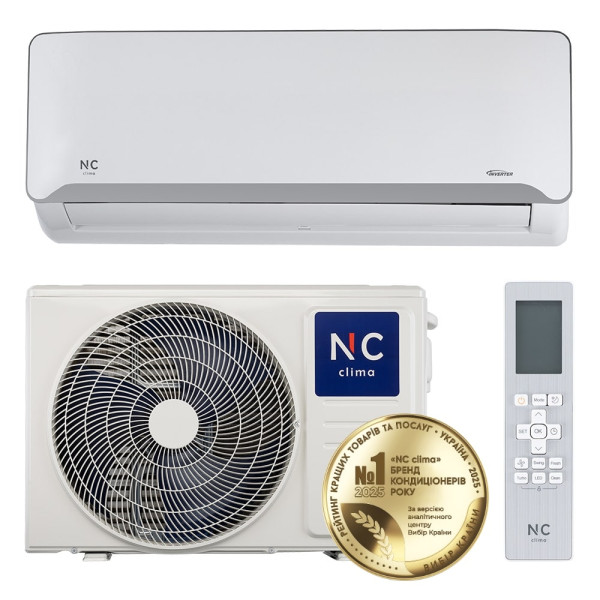 Фото - Кондиціонер спліт NC clima NCI09EHBIw1eu/NCO09EHBIw1eu