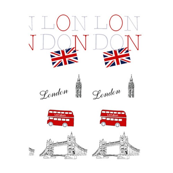 Фото - Шторка для ванной комнаты BISK TXT LONDON multi (06870)