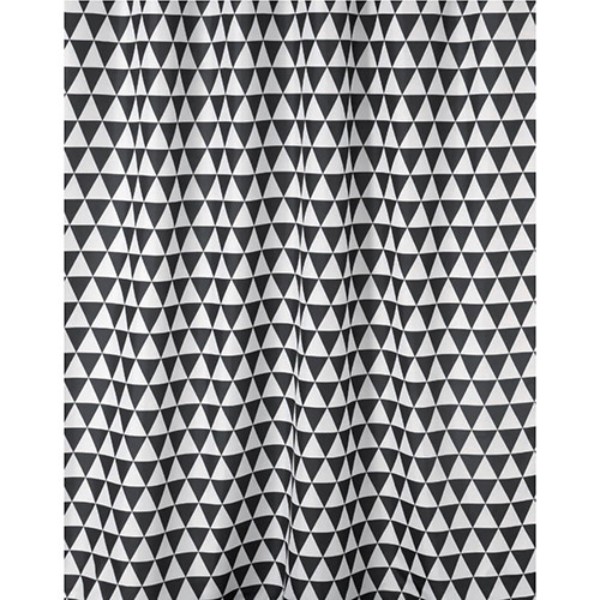 Фото - Шторка для ванной комнаты BISK TXT PLAIN Black/White (06880)