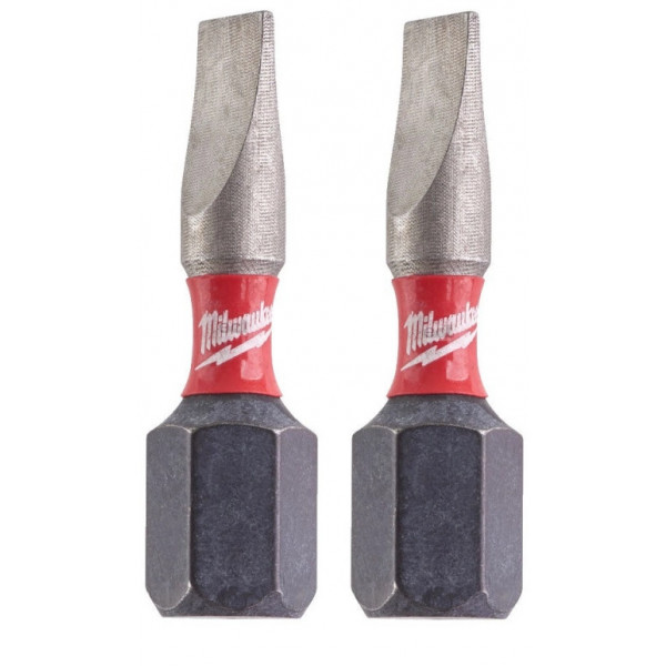 Фото - Біта для викрутки Milwaukee Shockwave SL1,2x6,5 25 мм 2 шт. (4932430903)