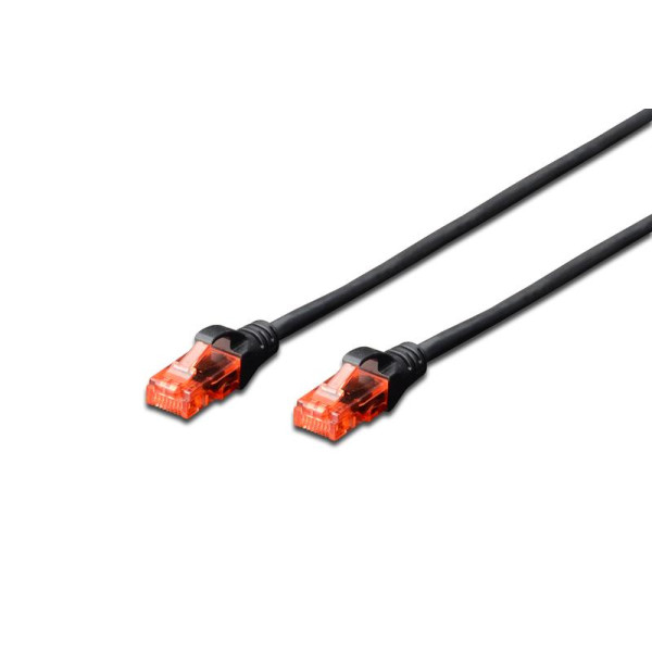 Фото - Кабель патч-корд Digitus CAT 6 UTP 0.5 м Black (DK-1612-005/BL)