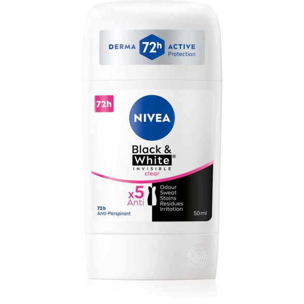 Фото - Дезодорант твердий NIVEA Black&White Invisible 50 мл