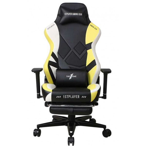 Фото - Крісло для геймерів 1stPlayer Duke Black-White-Yellow