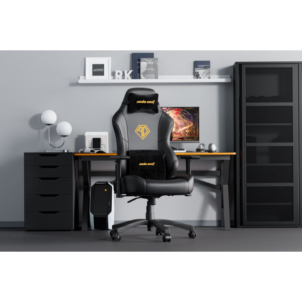 Фото - Крісло для геймерів Anda Seat Phantom 3 Size L Black & Gold (AD18Y-06-B-PVC)