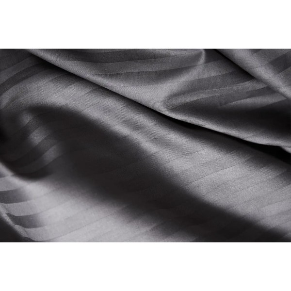 Фото - Пододеяльник двуспальный евро Moon&Star Satin Stripe Stripe Black 200x220 см (MS-870000468)