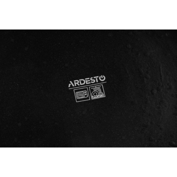 Фото - Тарелка десертная ARDESTO Trento 20,5 см Black (AR2920TB)