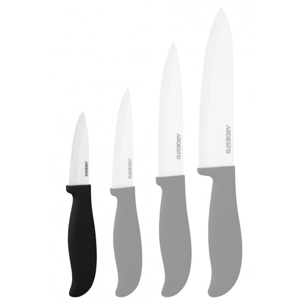 Фото - Ніж для овочів Ardesto Fresh 18.5 см Black (AR2118CB)