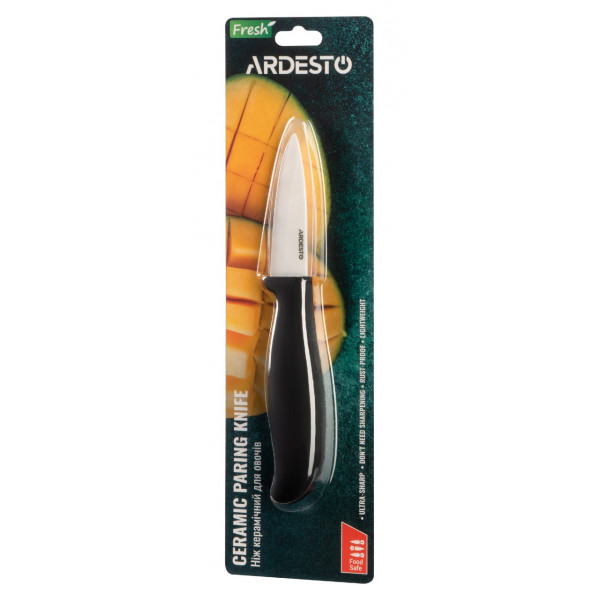 Фото - Ніж для овочів Ardesto Fresh 18.5 см Black (AR2118CB)