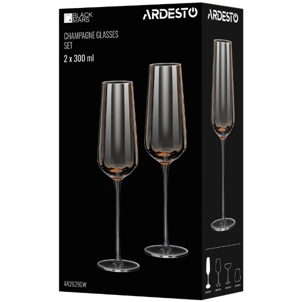 Фото - Набор бокалов ARDESTO Black Mars Altair 300 мл 2 шт. (AR2629GW)