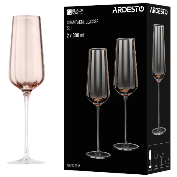 Фото - Набор бокалов ARDESTO Black Mars Altair 300 мл 2 шт. (AR2629GW)