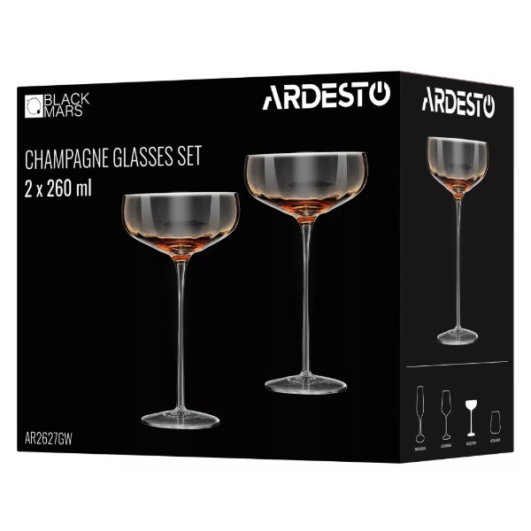 Фото - Набор бокалов ARDESTO Black Mars Altair 260 мл 2 шт. (AR2627GW)