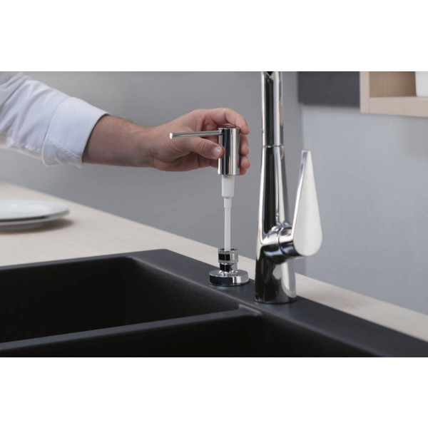 Фото - Дозатор для мила Hansgrohe A51 500 мл Black Matte (40448670)