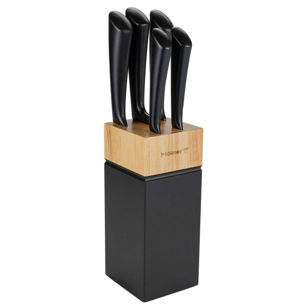 Фото - Уцінка - Набір ножів Holmer KS-66325-BL Black Steel
