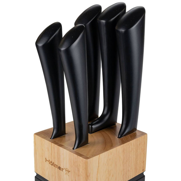 Фото - Уцінка - Набір ножів Holmer KS-66325-BL Black Steel