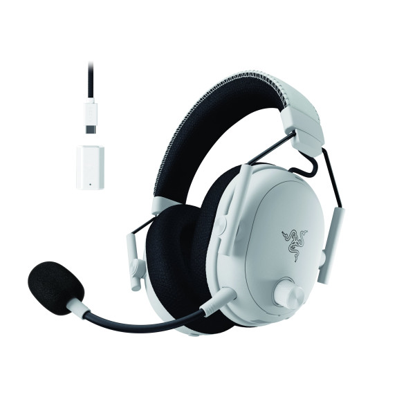 Фото - Гарнітура бездротова ігрова Razer Blackshark V3 PRO Wireless, White (RZ04-05400200-R3M1)