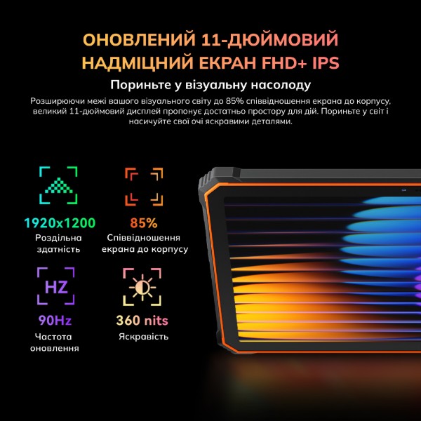 Фото - Планшет Blackview Active 10 Pro LTE 10.95" 12/512GB Orange