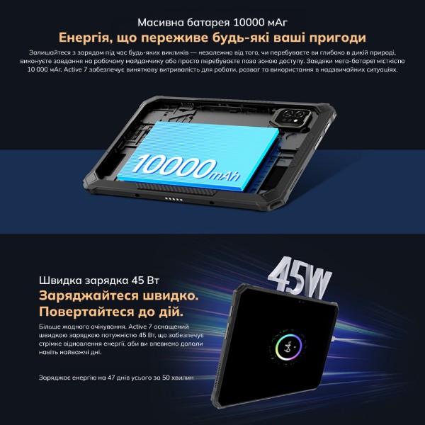 Фото - Планшет Blackview Active 7 Rugged Tab 11'' 8/128GB LTE Black (BVACTIVE7_B)