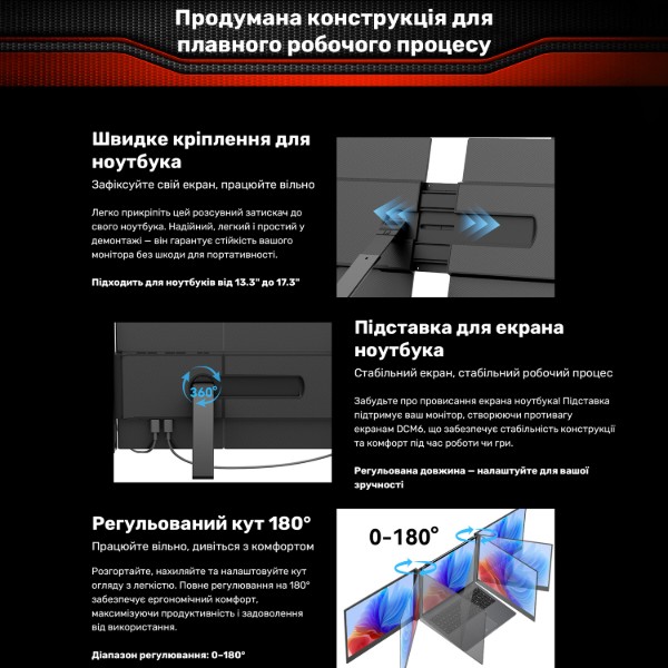 Фото - Монитор Blackview DCM6 Dual Screen (BVDCM6)
