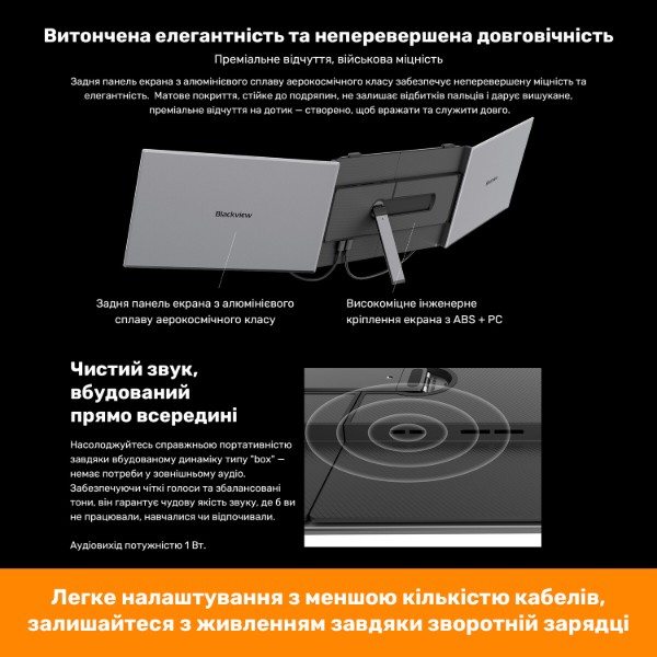 Фото - Монитор Blackview DCM8 Dual Screen (BVDCM8)