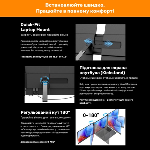 Фото - Монитор Blackview DCM8 Dual Screen (BVDCM8)
