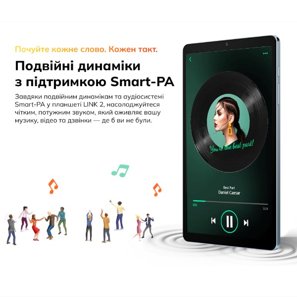 Фото - Планшет Blackview Link 2 WiFi 8.68'' 4/128Gb Glacier Blue (LINK2_GB)