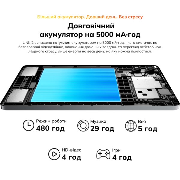 Фото - Планшет Blackview Link 2 WiFi 8.68'' 4/128Gb Glacier Blue (LINK2_GB)