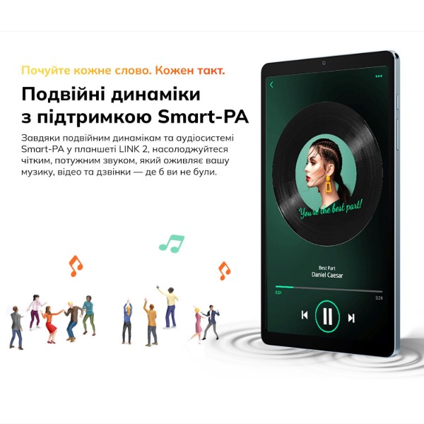 Фото - Планшет Blackview Link 2 WiFi 8.68'' 4/128Gb Midnight Black (LINK2_MB)